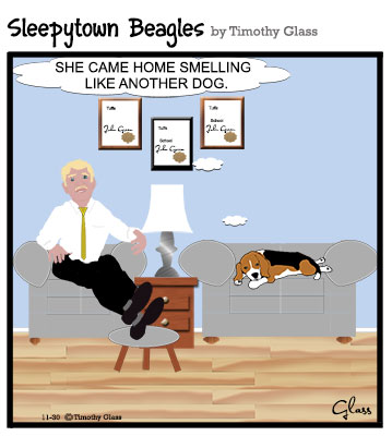 Sleepytown beagles Cartoon