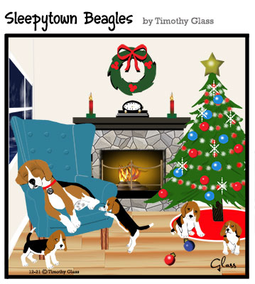 Sleepytown beagles Cartoon