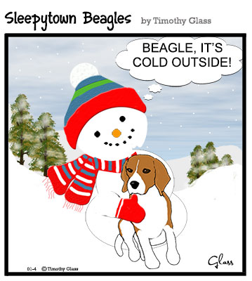 Sleepytown beagles Cartoon