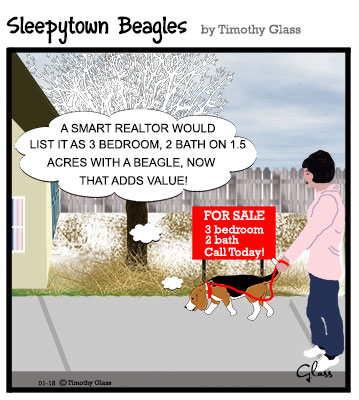 Sleepytown beagles Cartoon