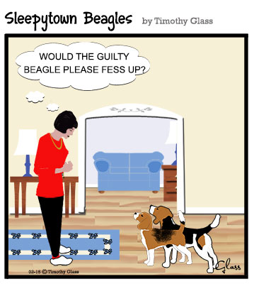 Sleepytown beagles Cartoon