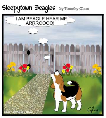 Sleepytown beagles Cartoon