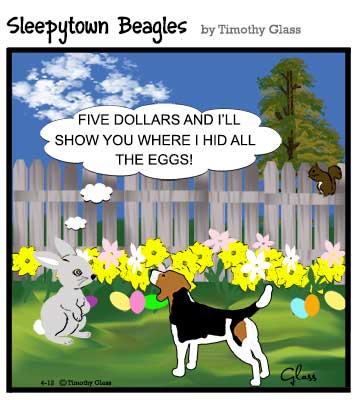 Sleepytown beagles Cartoon