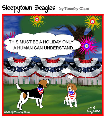 Sleepytown beagles Cartoon