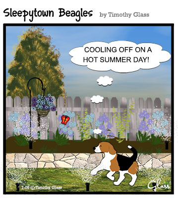 Sleepytown beagles Cartoon