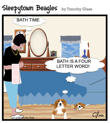 Sleepytown beagles Cartoon