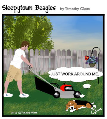 Sleepytown beagles Cartoon