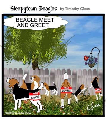 Sleepytown beagles Cartoon