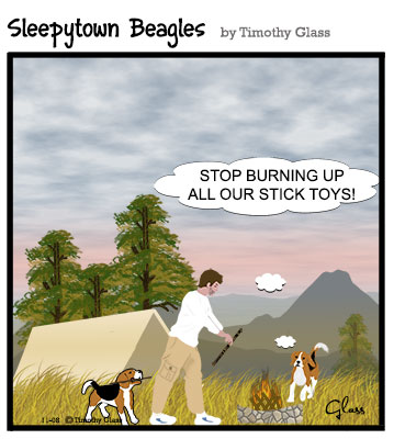 Sleepytown beagles Cartoon