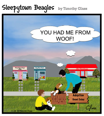 Sleepytown beagles Cartoon