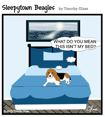 Sleepytown beagles Cartoon