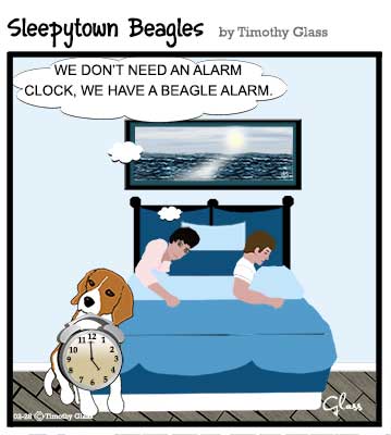 Sleepytown beagles Cartoon