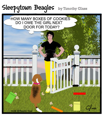 Sleepytown beagles Cartoon