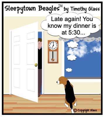 Sleepytown beagles Cartoon