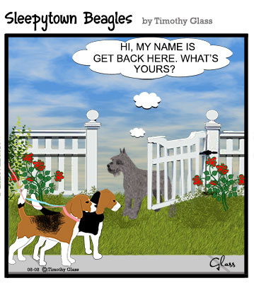 Sleepytown beagles Cartoon