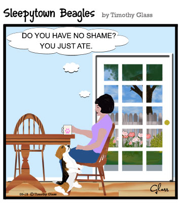 Sleepytown beagles Cartoon