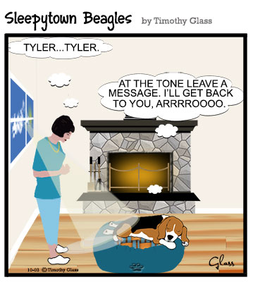 Sleepytown beagles Cartoon