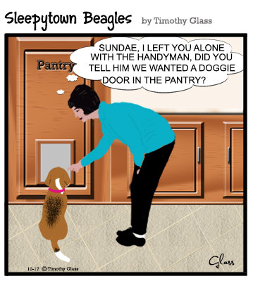 Sleepytown beagles Cartoon