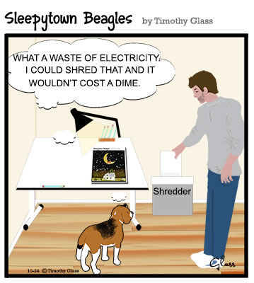 Sleepytown beagles Cartoon