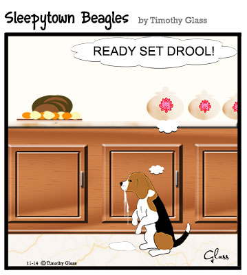 Sleepytown beagles Cartoon