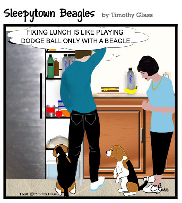 Sleepytown beagles Cartoon