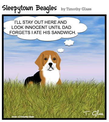 Sleepytown beagles Cartoon