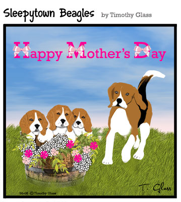 Sleepytown beagles Cartoon