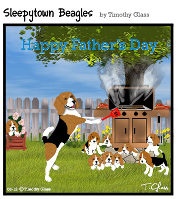 Sleepytown beagles Cartoon