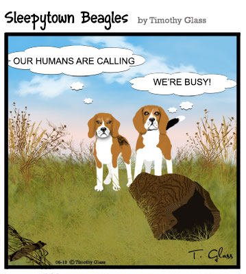 Sleepytown beagles Cartoon