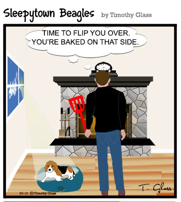 Sleepytown beagles Cartoon