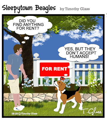 Sleepytown beagles Cartoon