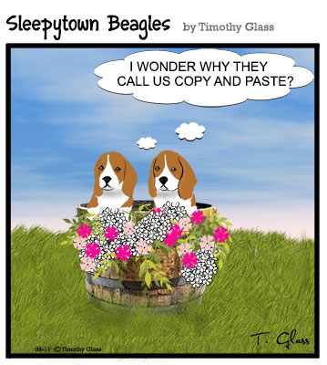 Sleepytown beagles Cartoon