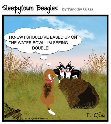 Sleepytown beagles Cartoon