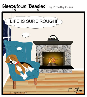 Sleepytown beagles Cartoon