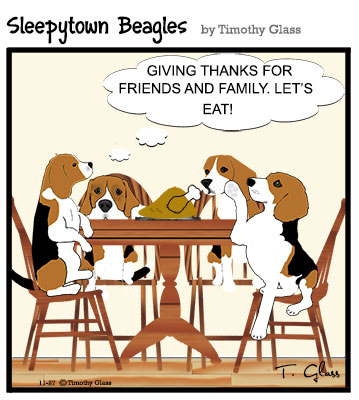 Sleepytown beagles Cartoon