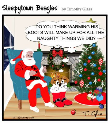 Sleepytown beagles Cartoon