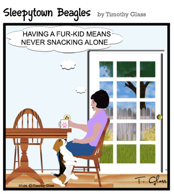Sleepytown beagles Cartoon