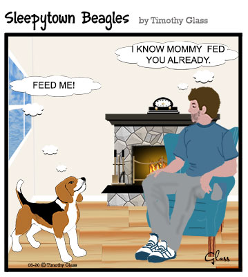 Sleepytown beagles Cartoon