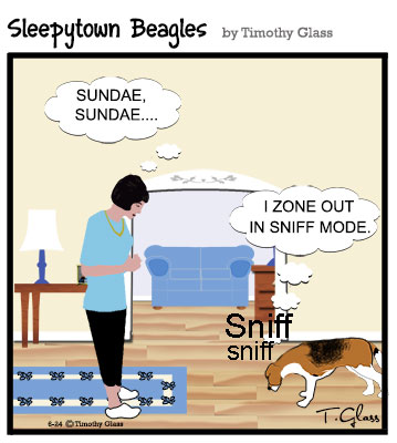Sleepytown beagles Cartoon