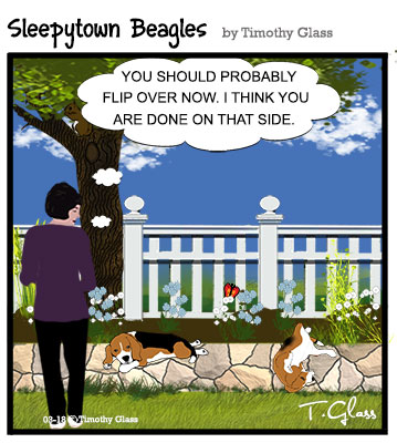 Sleepytown beagles Cartoon