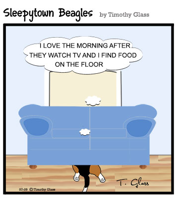 Sleepytown beagles Cartoon