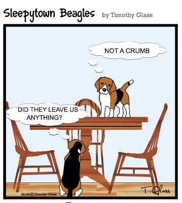 Sleepytown beagles Cartoon
