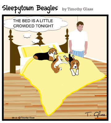 Sleepytown beagles Cartoon