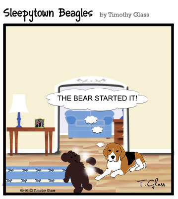 Sleepytown beagles Cartoon