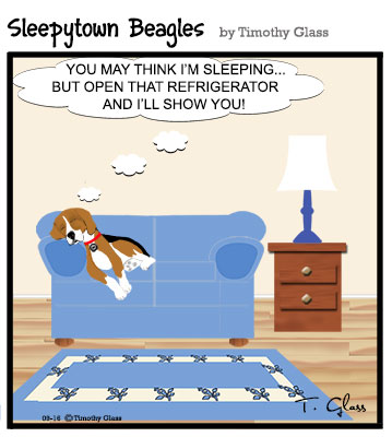 Sleepytown beagles Cartoon