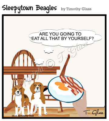 Sleepytown beagles Cartoon