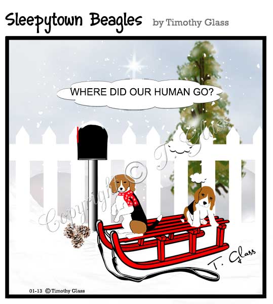 Sleepytown beagles Cartoon