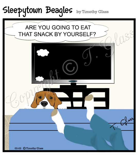 Sleepytown beagles Cartoon