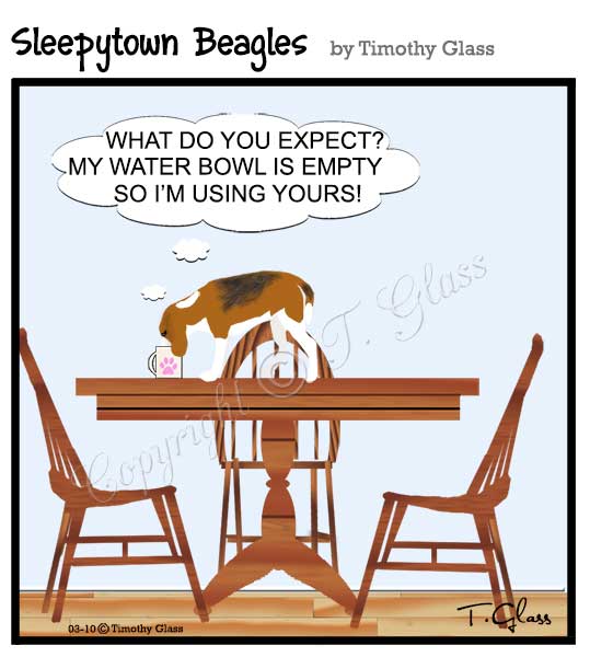 Sleepytown beagles Cartoon