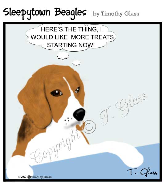 Sleepytown beagles Cartoon